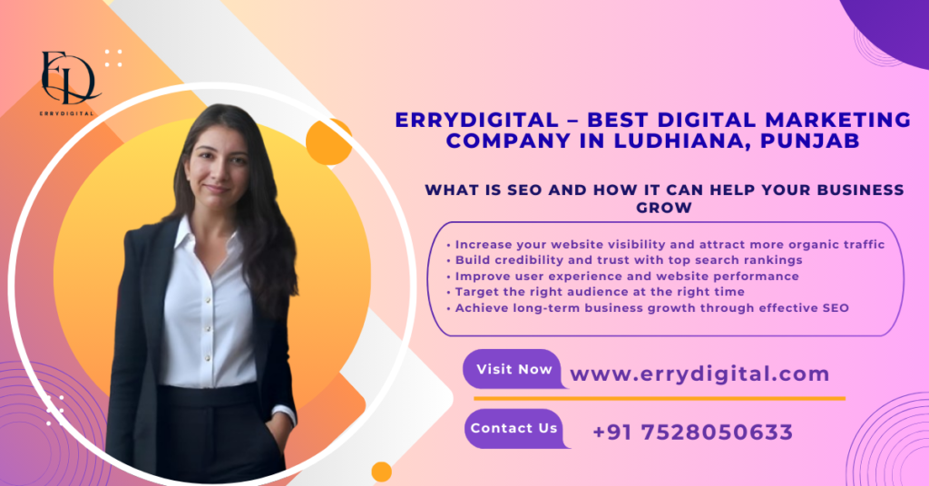 SEO Services and Strategies for Business Growth by Best Digital Marketing Company in Ludhiana Punjab