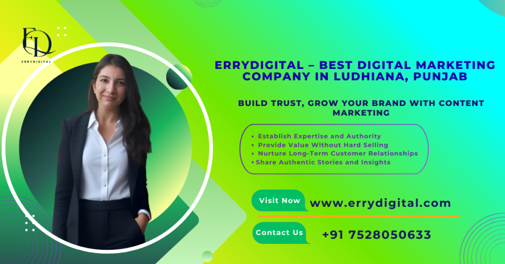 Content marketing builds trust for your brand with ErryDigital